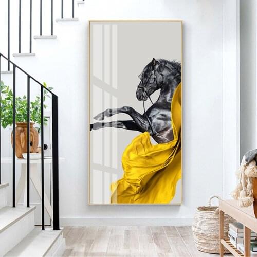 Modern animals Canvas Painting Horses Posters Print Wall Art Picture for Living Room Bedroom Decorative Home Decor Big Size