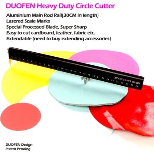 DUOFEN 30CM Heavy Duty aluminium circle cutter paper circle cutter crafting circle cutter special processed blade super sharp