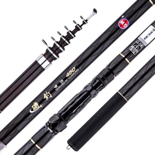 Telescopic Fishing Rod Rotating Flying Fish Feeder Carbon Fiber Long-distance Fishing Rod 3.6m/4.5m/5.4m/6.3m Travel Fishing Rod