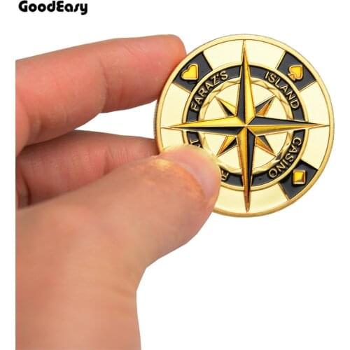 Poker Card Guard Protector Metal Token Coin with Plastic Cover Poker Chip set Texas Hold'em Dealer Comet Button Game