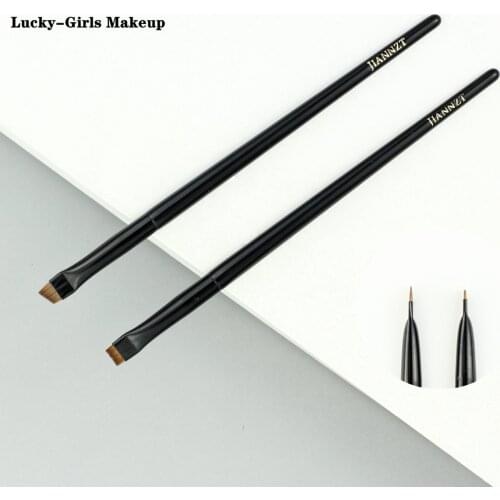 Lucky-Girls 1pc Brow Contour Brush Eyebrow Eyeliner Brush Professional Small Angled Eyebrow Brush High Quality Makeup Brush Tool
