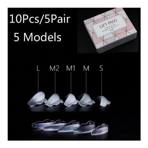 10Pairs DIY Silicone Eyelash Perm Pad Rods Shield Lifting Recycling 3D Eyelash Growth Treatment Reuseable Lifting Tools