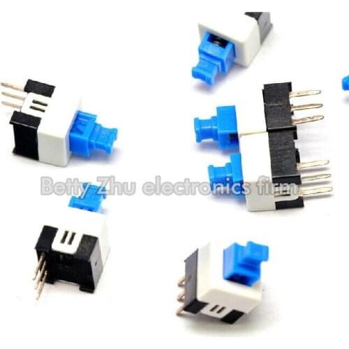 100PCS/LOT 7 * 7MM self-locking switch single row / 3 feet