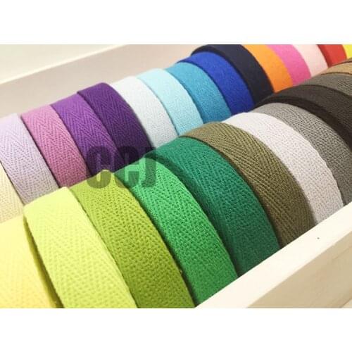 15mm*50y/roll) herringbone/twill cotton tape/cotton webbing/Bias binding tape for Diy bag,craft projects