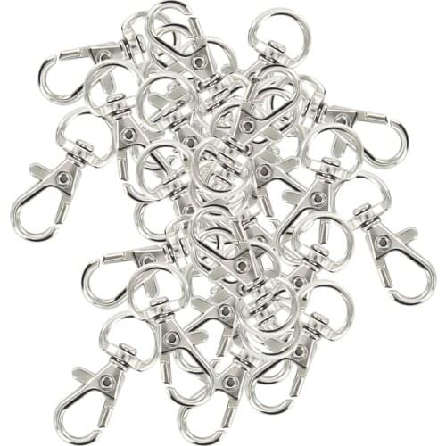30pcs Wholesale Metal Swivel Clasp Lanyard Snap Hook Lobster Claw Clasps