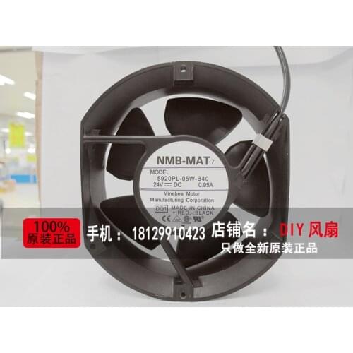 Free shipping 5920PL-05W-B40 DQ1 DC 24V 0.95A 172x150x50mm 2-wire Server Cooler Fan
