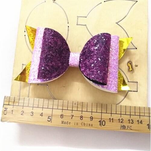 HD022 mermaid tail bow cutting die wooden for bow making