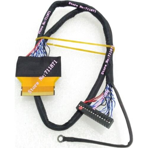 0.5 Pitch 51P 51 Pin FFC FPC LVDS Screen Cable Line for SamSung Lcd Screen LVDS 2ch 8Bit 51P FFC FPC LCD Screen Line cable wire