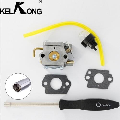 KELKONG OEM FOR Walbro WT827 CARBURETOR Ryobi & Ryan Trimmers Zama C1U-P10A C1U-P14A WT-454 With Pac Man Screw Tool