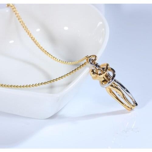 2021 Europe United States Popular Couples Copper Pendant Stainless Steel Necklace Jewelry Express Emotion Directly Hot Classic