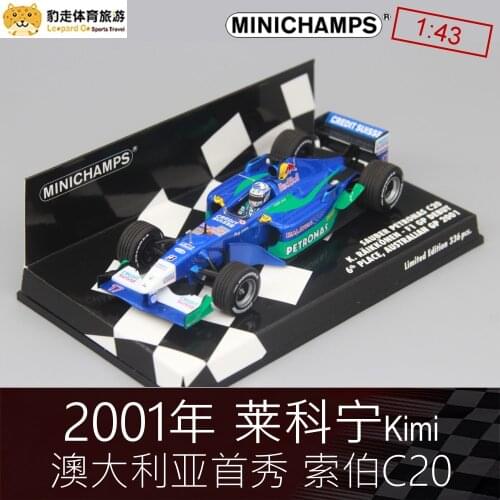 Minichamps 1:43 Sauber petronas C20 Kimi Raikkonen 2001 Formula 1 limited 336pcs Collection die-cast alloy car model