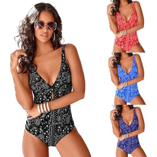 2021 New Swimsuit Printing Strap One Piece Swimsuit 4-color Swimsuit Swimsuit Bathing Suit Women Swimsuit Women