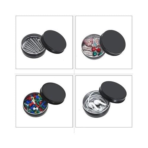 New Aluminium Bottles Sample Canisters Cap Makeup Oil Wax Box Reusable Packaging Can Tin Container Cosmetic Pot Jar Upper Screw