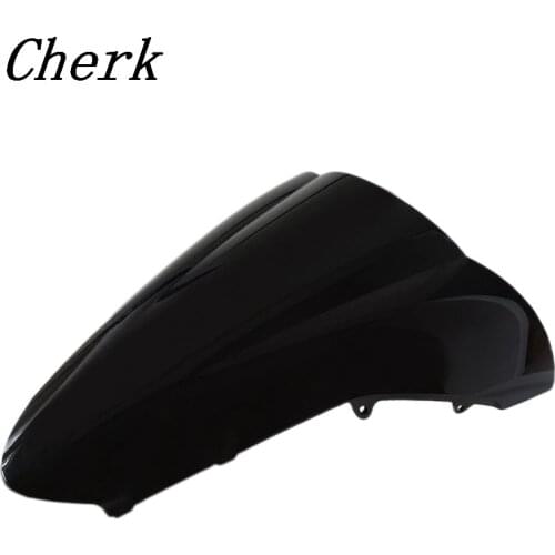 New Motorcycle Black Double Bubble Windscreen Windshield ABS For Honda VFR 800 2002-2009