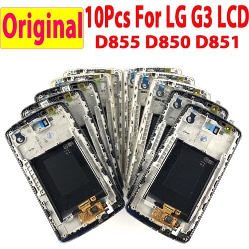 Wholesale 10 Piece/lot For LG G3 LCD Display D850 D851 D852 D855 VS985 LS990 Digitizer Touch Panel Screen Assembly For G3