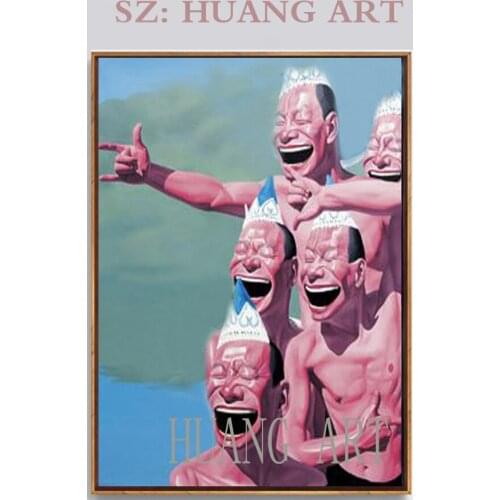 Hand-painted impression painting portraits funny big mouth oil painting canvas sitting room adornment lobby hotel sofa