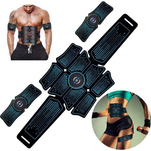 Gym Abdominal Muscle Stimulator Trainer Abs EMS Fitness Equipment Training Gear Muscles Electrostimulator Toner Exercise At Home