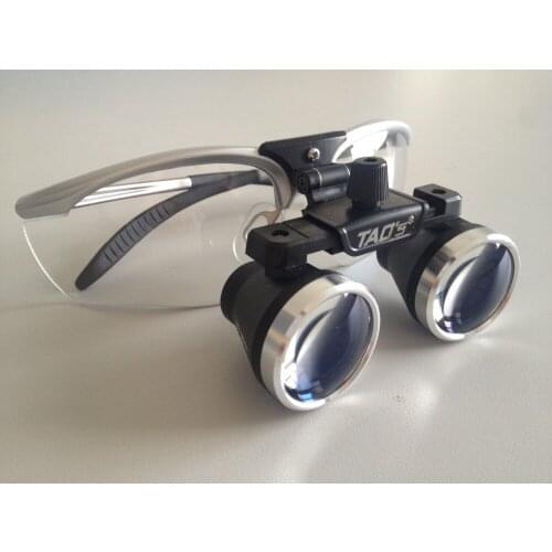 TAOS Dental equipment Surgical Medical dental Loupes dental glasses 2.5X 550mm +LED Head Light Lamp Black dental lab Loupes
