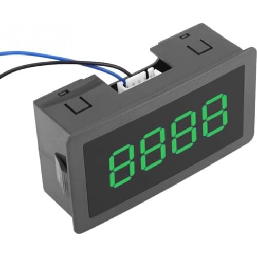 DC LED Digital Display Counter High Accuracy 4 Digit 0-9999 Up/Down Plus/Minus Panel Counter Meter with Cable