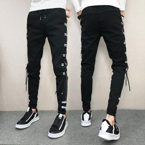 All Match Casual Trousers Men Clothes 2021 Korean Summer Men Pants Brand New Streetwear Harem Pants Men Slim Fit Hip Hop