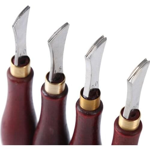 1.0-2.5mm Leather Arch Edge Sector Shallow Groove Edges Cold And Hot Pressure Line Punch Embedding Thread Leathercraft Tools