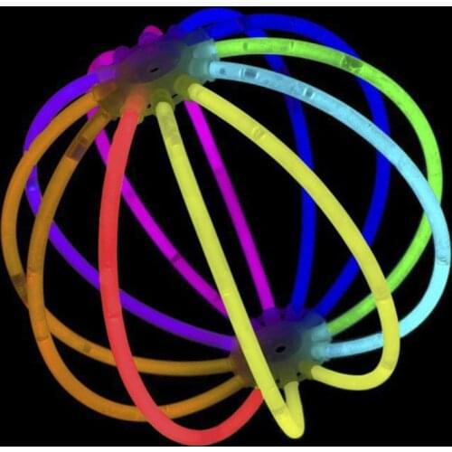 100 pieces multifunction party Fluorescence light glow sticks Bracelets necklaces neon wedding party stickers led clothes