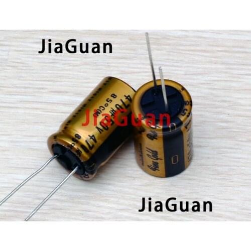 2PCS NICHICON FG 50V470UF 16x25MM fine gold 470UF 50V FineGold 470UF50V MUSE Audio Capacitor 470UF/50V