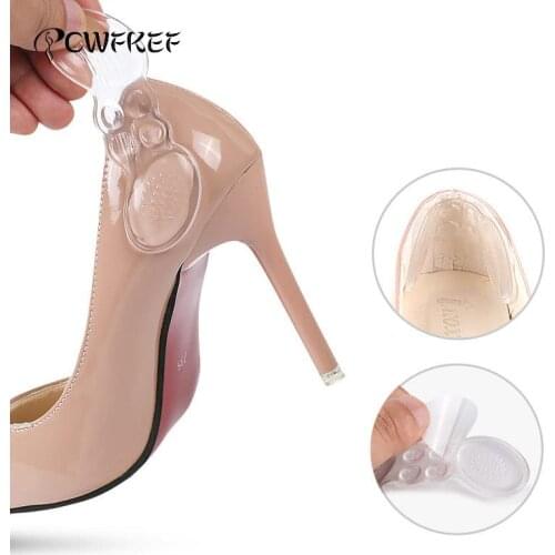 2Pcs/pair Slow Rebound Butterfly Dispensing Anti-slip Heel Stick Women Insoles For Shoes High Heels Pain Relief Foot Care Insert