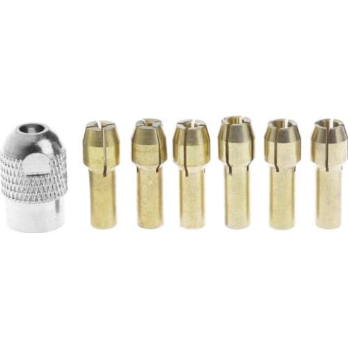 2021 New 6Pcs Bronze Tweezers 1.0/1.6/2.0/2.4/3.0/3.2 + M8 * 0.75 Fits Rotary Tools