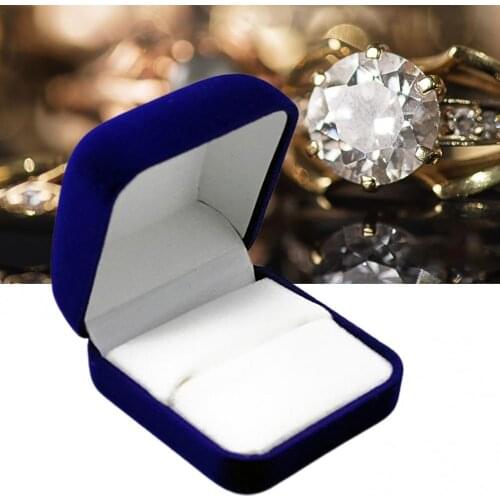 2021 Jewelry Organizer Display Travel Jewelry Case Fashion Velvet Engagement Jewelry Ring Box Earring Pendant Display Holder