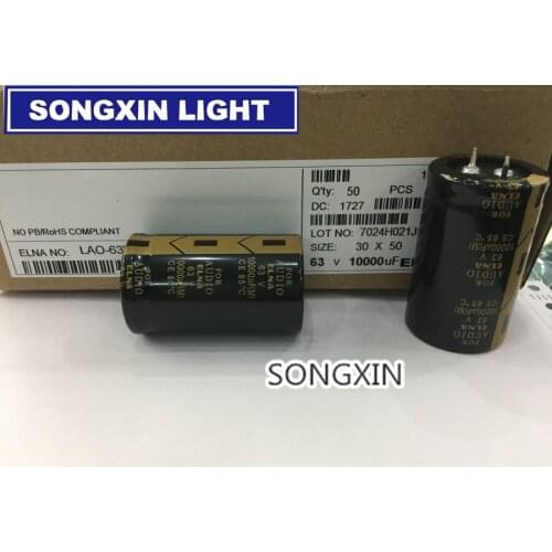 4pcs/lot ELNA AUDIO Electrolytic Capacitor 10000UF 63V 30*50mm