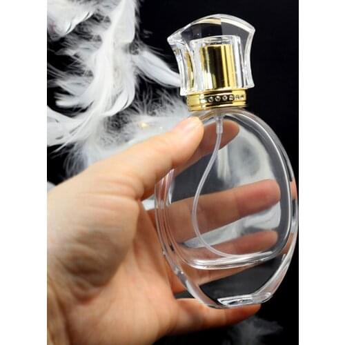 50ml Empty Clear Glass Fine Mist Perfume Spray Bottle Container Home Decor