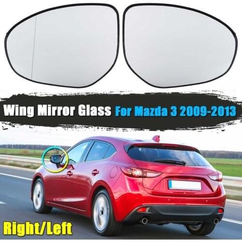 Car Side Mirror Door Wing Rearview Mirror Glass For Mazda 3 2009 2010 2012 2013
