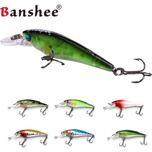 Banshee 1PCS Fishing lures K223 assorted colors Minnow isca Artificial Hard Bait pesca leurre Slow Sinking Jerkbait Crap Wobber