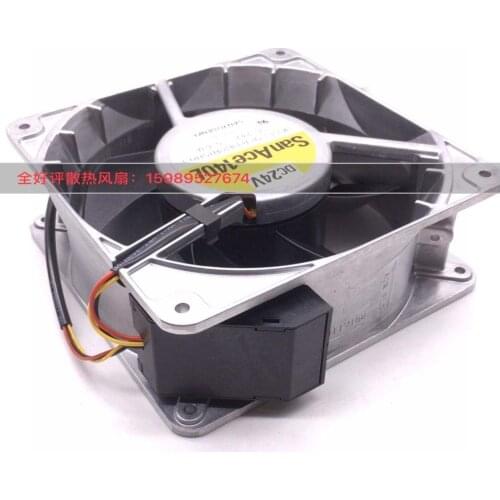 Sanyo Denki 9LB1424H5H03 DC 24V 0.63A 140x140x50mm Inverter Fan With sensor
