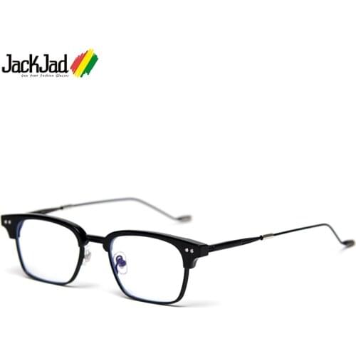 JackJad 2020 Vintage Square HAVANA Style TR90 Plain Glasses Fashion Brand Design Eyewear Frame Eyeglasses Oculos De Grau ZS52010