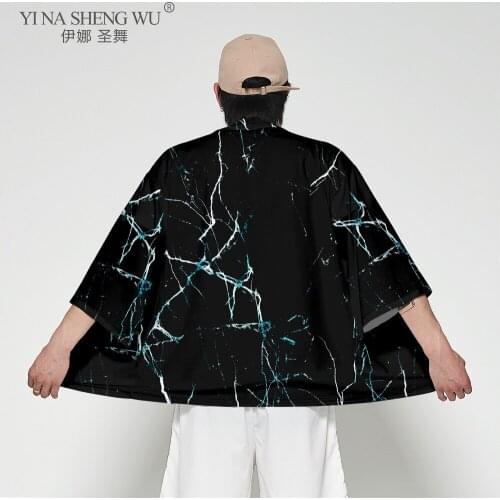 Anime Kimono New Design Japan Fashion Kimono Haori Yukata Daily Costumes Men Loose Casual Top Coat Chinese Style Men Crane Coat