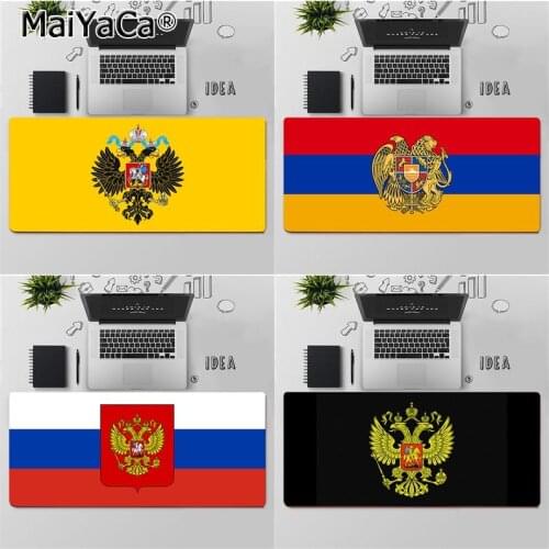 Maiya Armenia russia Flag coat of arms Keyboards Mat Rubber Gaming mousepad Desk Mat Free Shipping Large Mouse Pad Keyboards Mat