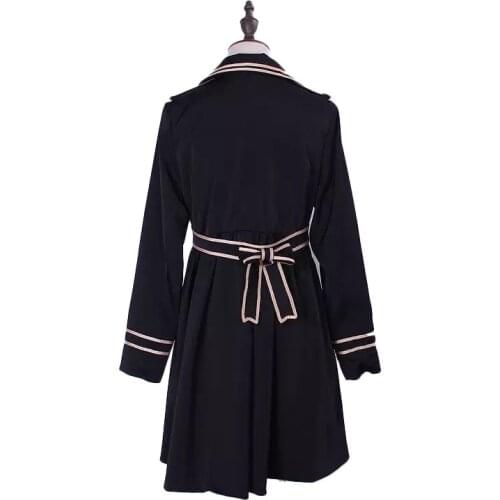Ouji Lolita Lace Jacket Peacoat Unisex Vintage Military Tuxedo Girls Navy Sailor Captain Costume Tailcoat Overcoat For Student