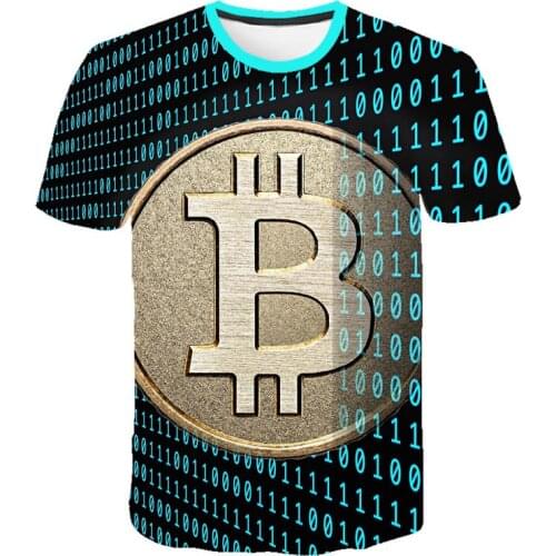 Summer Bitcoin Revolution Shirt Mens Womens Cryptocurrency Shirt Cryptocurrency Coin Cool Casual Pride 3D Fashion t shirt