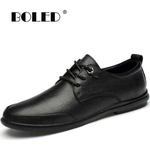 Natural Leather Men Shoes High Quality Loafers Breathable Flats Shoes Soft Comfy Breathable Men Walking Casual Shoes