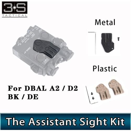 Metal / Plastic The Assistant Sight Kit For Tactical DBAL A2 Or DBAL D2 Flashlight Laser DBAL A2 Metal Accessory