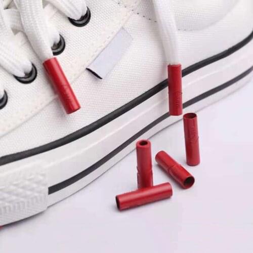 20pcs Metal Creative Shoelace Buckle Diy Sneakers Martin Boots Personality Cylindrical Decoration Bullet Shoe Buckle Accessories