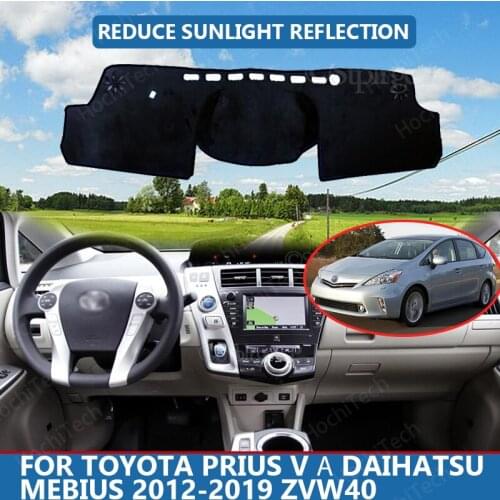 Car Inner Dashboard Cover Capet Cape for Toyota Prius Mebius 2012-19 ZVW40 Dashmat Sunshade Pad Cover Dash Mat bmw accessories