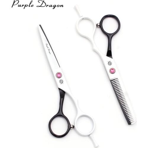 Sell by Wholesale 5.5" 15.5cm Hair Scissors for Hairdresser JP Steel Purple Dragon Brand Hair Cutting Scissors Thinning Shears