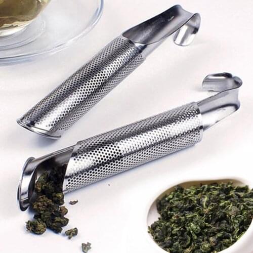 Tea Strainer Amazing Stainless Steel Tea Infuser Pipe Design Touch Feel Good Holder Tool Tea Spoon Infuser Filter