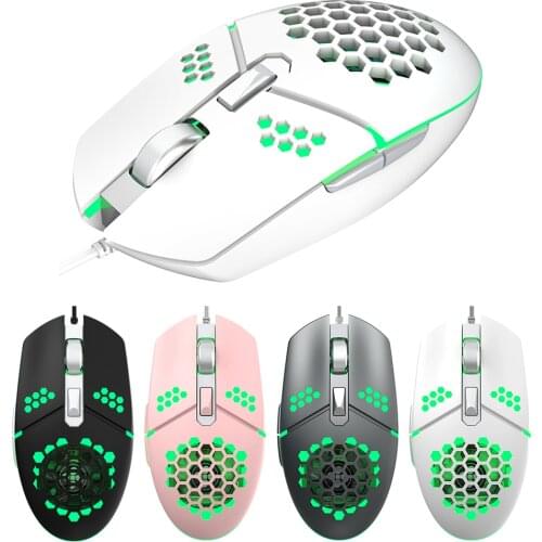 ZERODATE G25 USB Wired 2000DPI Adjustable Backlight Gaming Honeycomb Mouse