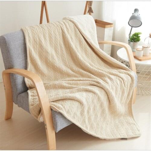 Knitted Blankets And Throws Fleece Warm Baby Blankets Newborn Baby Swaddle Wrap Bedding Stroller Blanket Sofa Throw Blanket