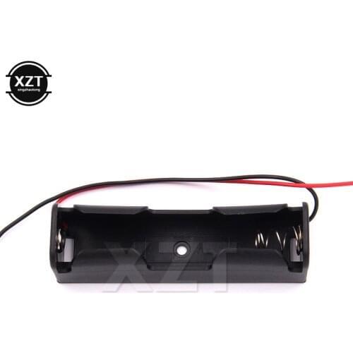 1PCS diy Plastic 1x 18650 Battery Case Holder Storage Box with Wire Leads for 18650 Batteries 3.7V Container power bank Case