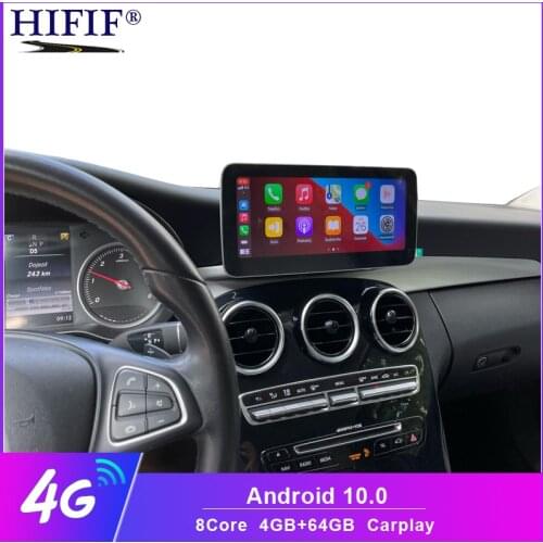 10.25 /12.5 inch andriod 10 Android Display 4G for Benz C GLC Class W205 2015-2018 Car Radio Screen GPS Head UP Touch Screen